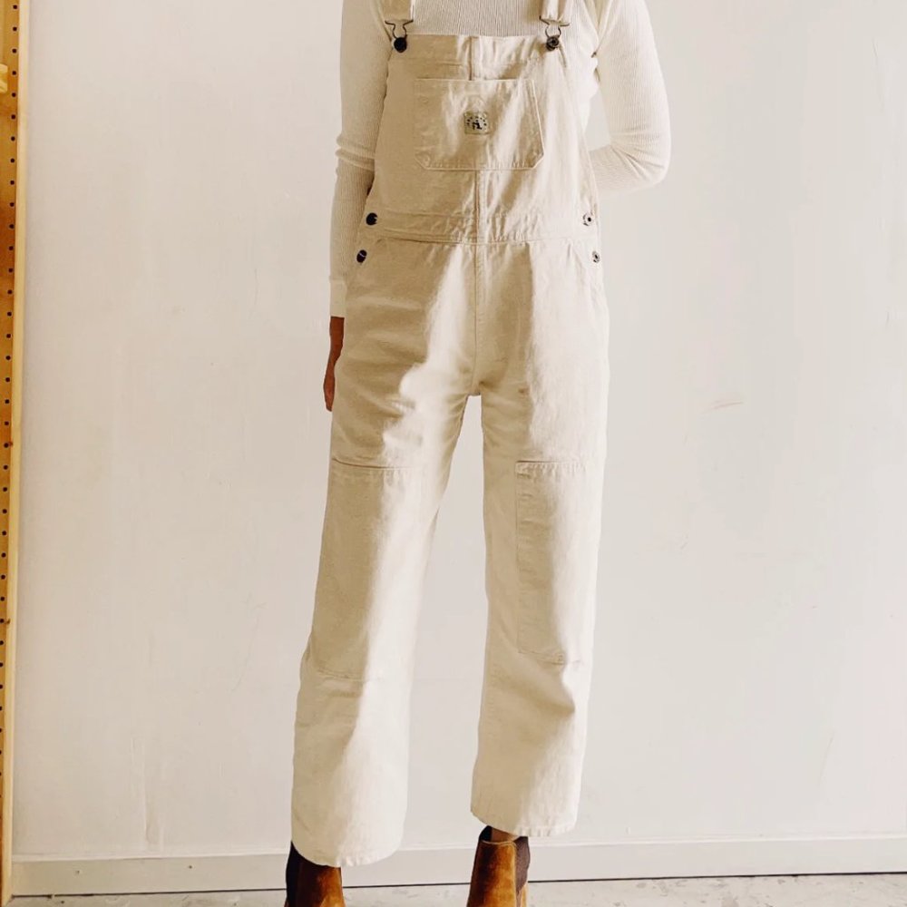 Hey Gang The Women's Knee Patch Overalls Natural